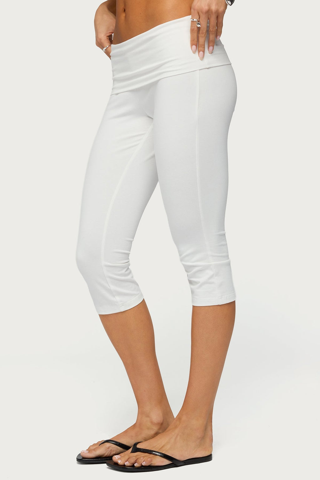Rocio Foldover Capri Trousers