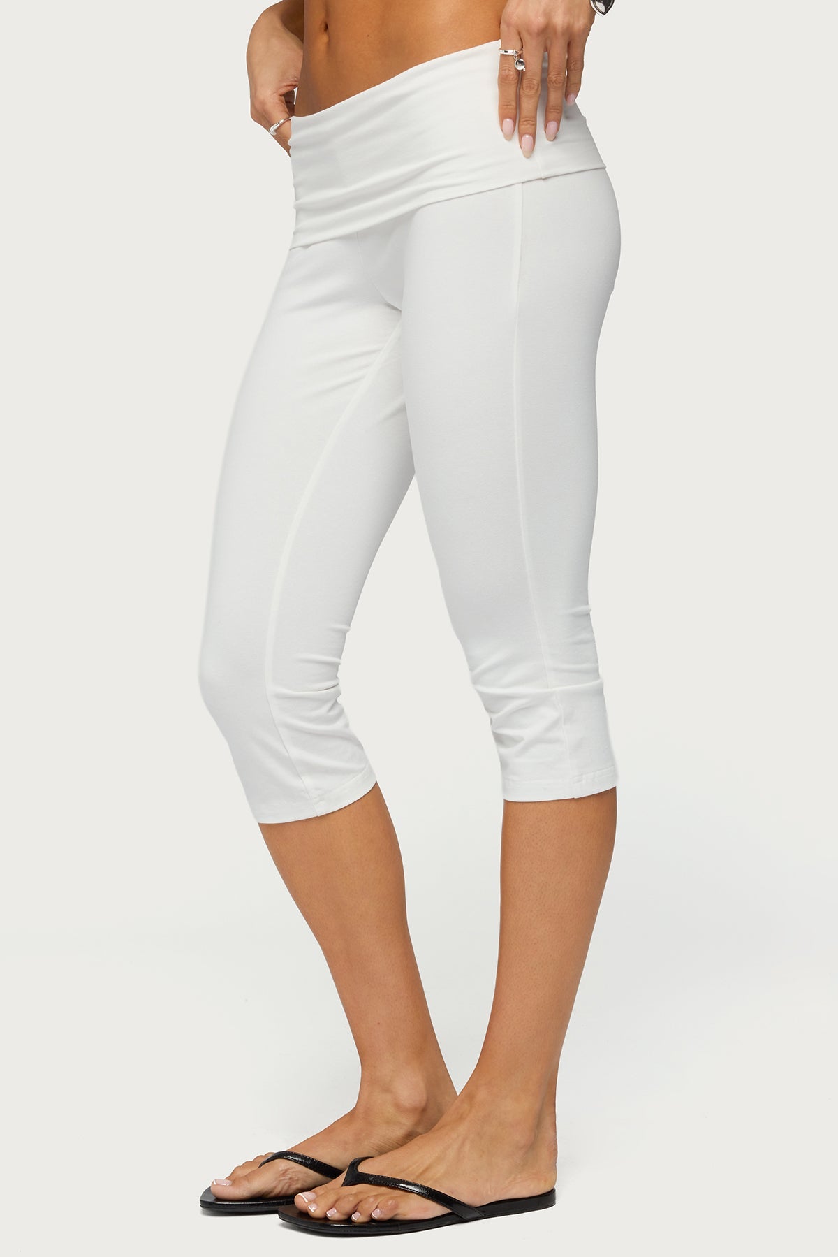 Rocio Foldover Capri Trousers