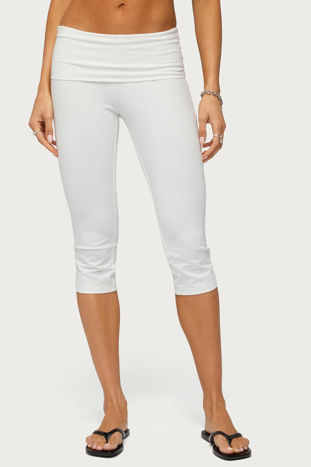 Rocio Foldover Capri Trousers