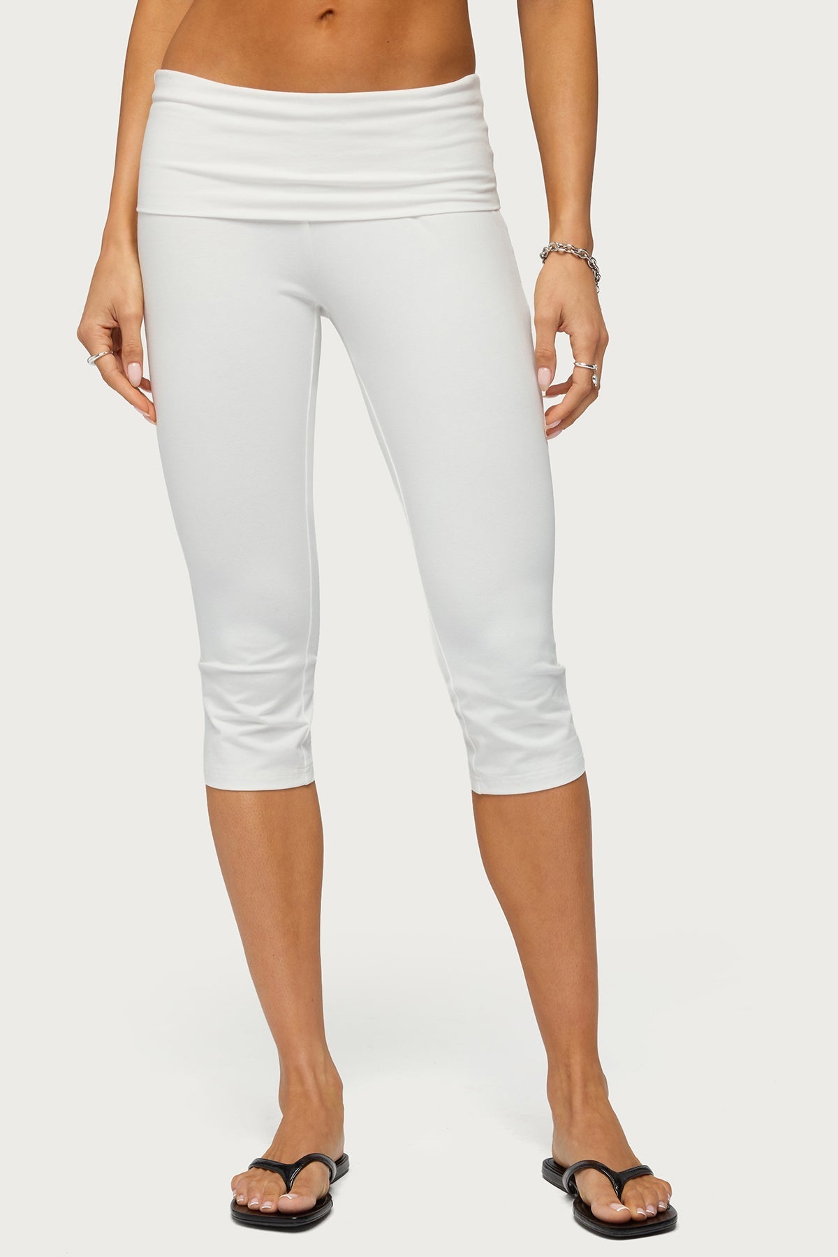 Rocio Foldover Capri Trousers