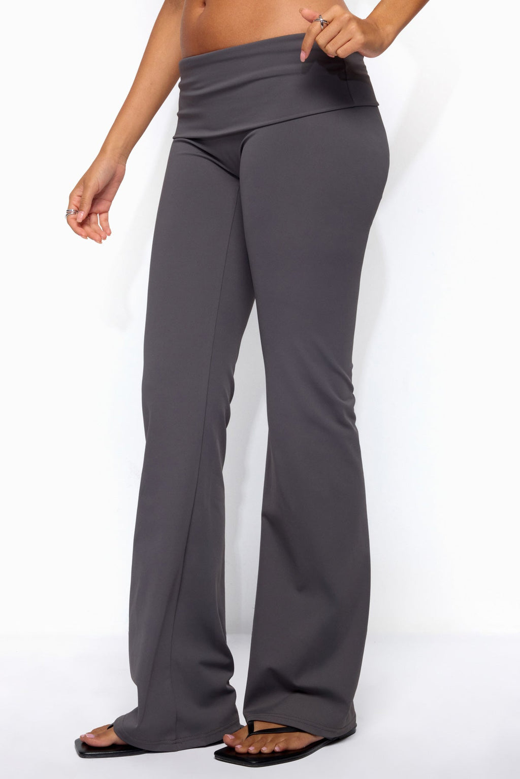Oriane Foldover Flared Leggings