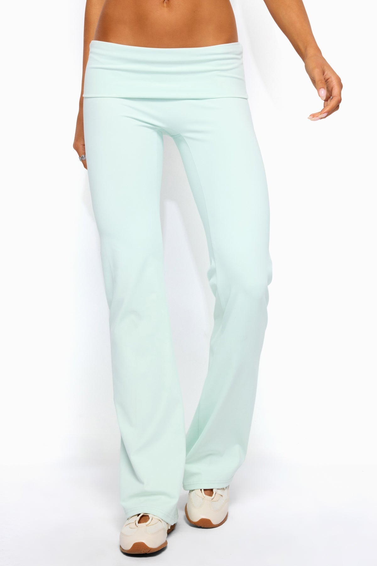 Oriane Foldover Flared Leggings
