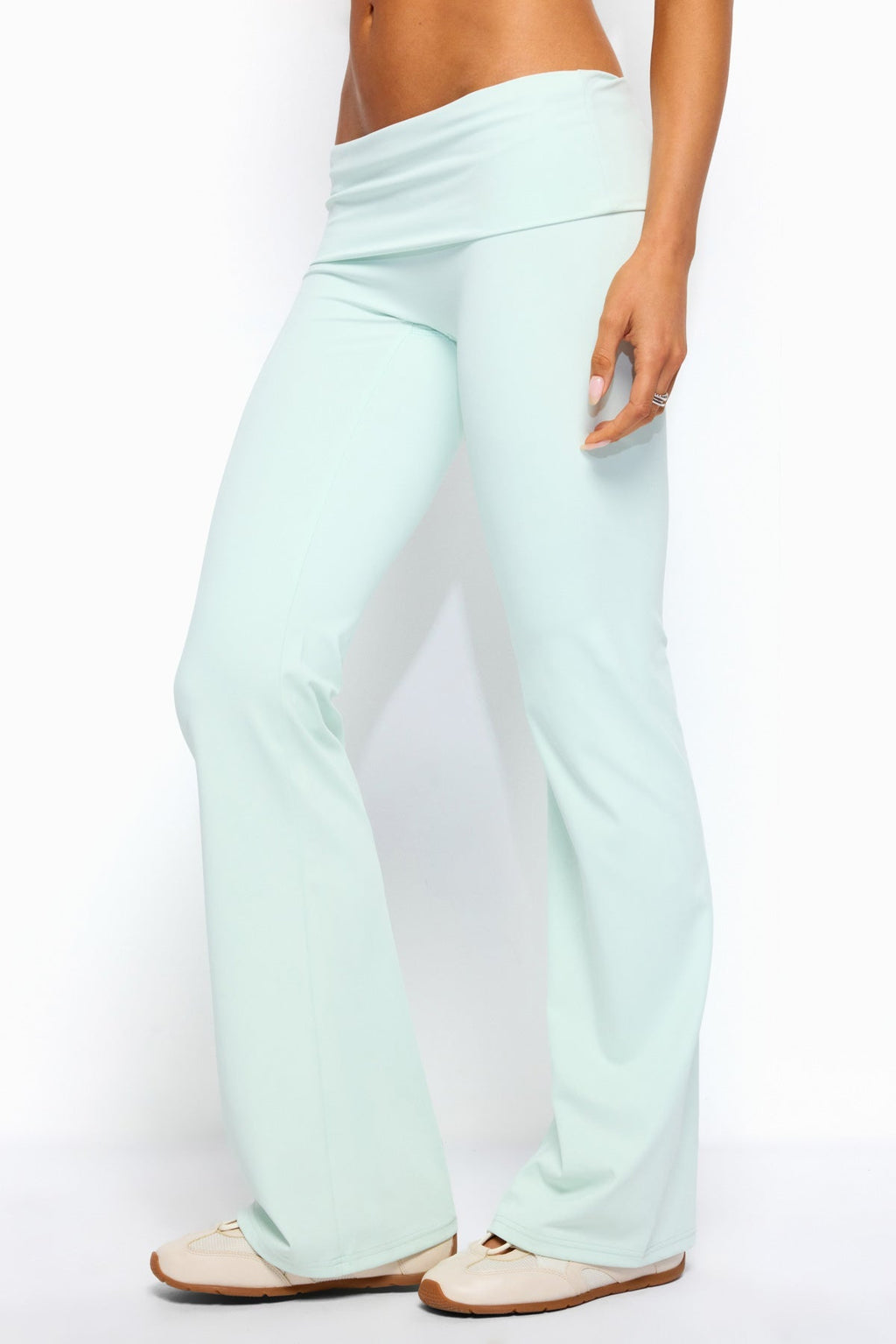 Oriane Foldover Flared Leggings