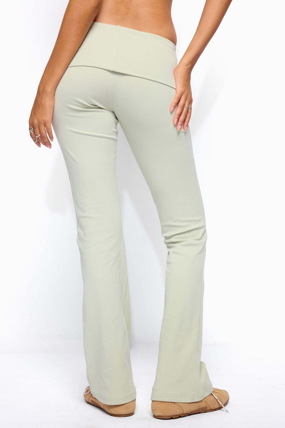 Ivanne Foldover Flared Trousers