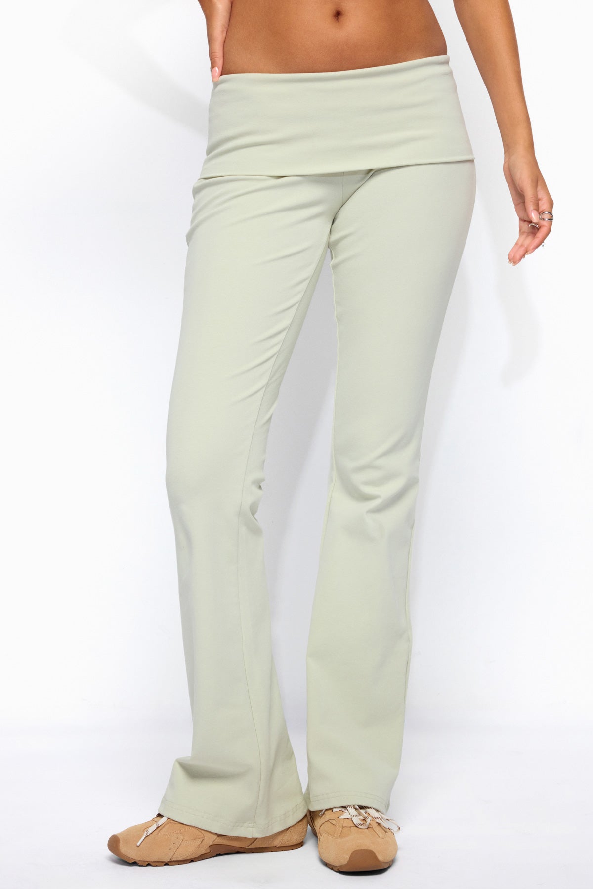 Ivanne Foldover Flared Trousers