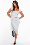 Rocio Foldover Capri Trousers