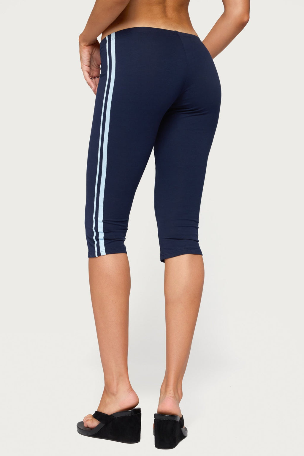 Danie Stripey Capri Leggings