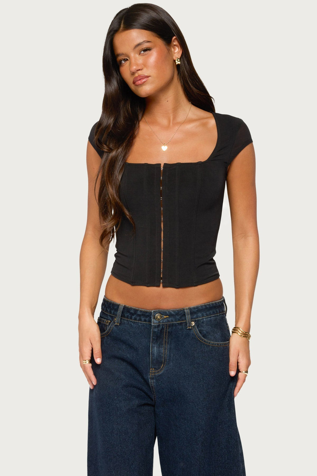 Airlie Hook & Eye Mesh Corset